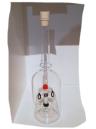 Glasflasche Geschenkflasche mit Sujet Hydrant