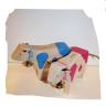 Trauffer Holzspielwaren, Kuh blau und pink Girls und Boys
