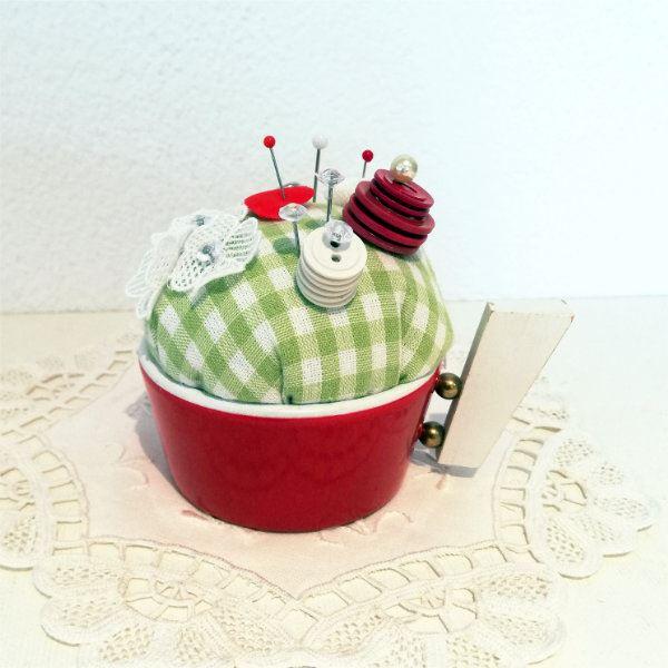 Gufechüssi, Nähnadelkissen, Upcyclingidee, Nadelkissen, Stecknadelbox