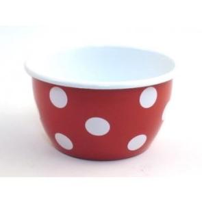 Emailleschale Fliegenpilzdekor wie zu Oma's Zeiten