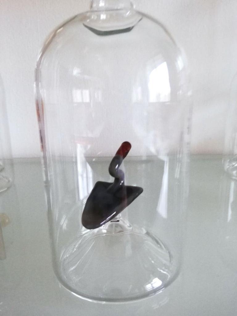 Glasflasche mit Sujet Beruf Maurer - tolles Geschenk auf den Geburtstag