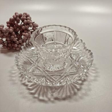 Aperoschale Kristallglas upcycling