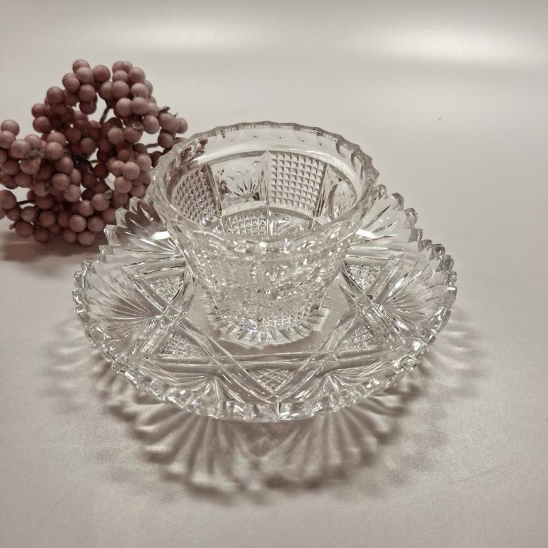 Aperoschale Kristallglas upcycling